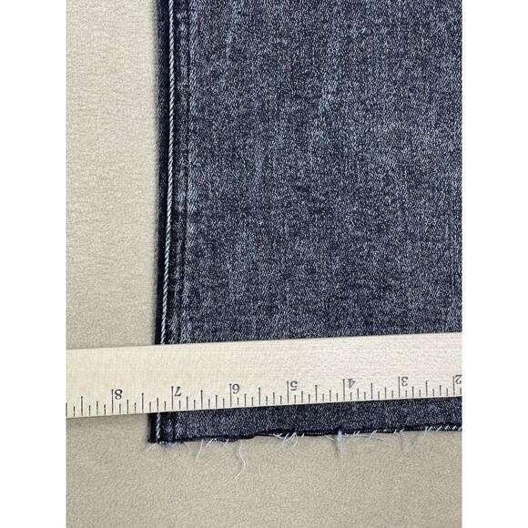 Mother Jeans Womens 24 Black The Runaway Flared Raw Hem Leg Stretch Slim Fit - Picture 9 of 14